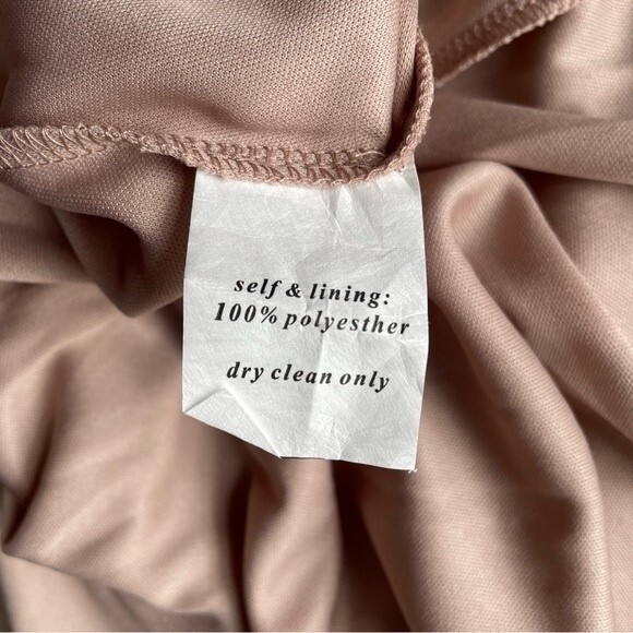 NWT Birdy Grey Tulle Christina Dress Sandy Taupe Full Length Gown Size Small NEW - Picture 12 of 13